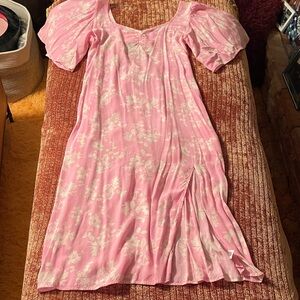 a new day Blush Floral Maxi Dress